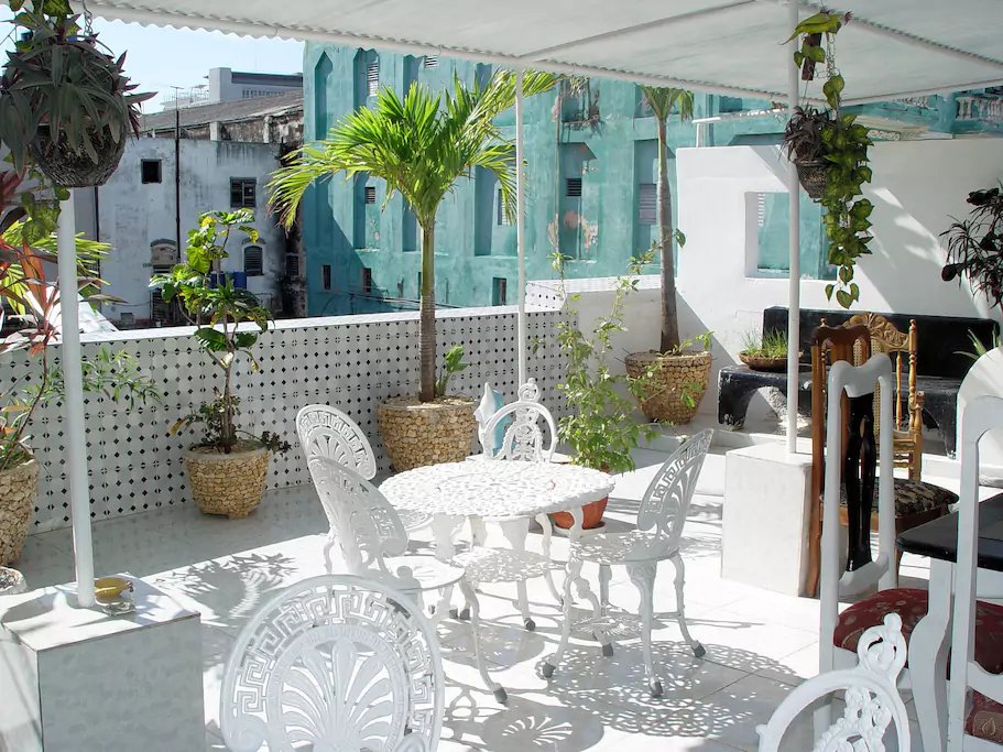 Back terrace