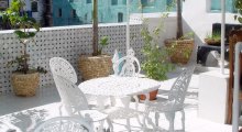 Back terrace