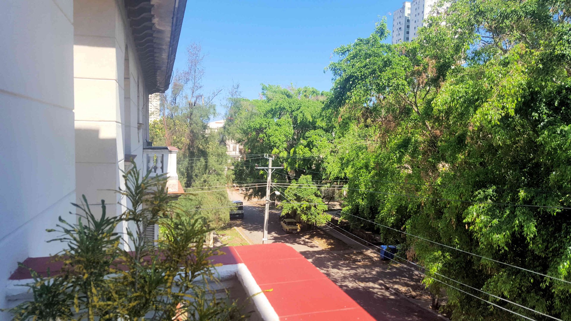 View from the balcony